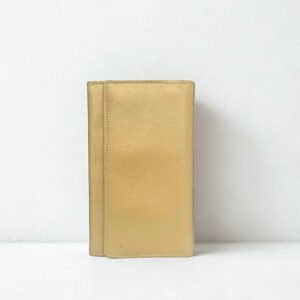 LeatherEXCELLENCE Beige Leather Long Purse