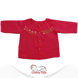 Comfy Tots Embroidery Full-Sleeve Nima – Handmade Cotton Baby Wear (0–10 Years)