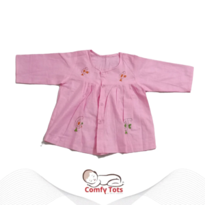 Comfy Tots Embroidery Frock Fullsleeve – Handmade Cotton Baby Wear (0–9 Years)
