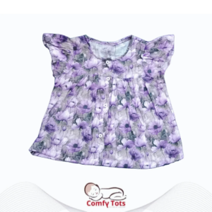 Comfy Tots Embroidery Frock Printed – Handmade Cotton Baby Wear (0–9 Years)