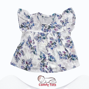Comfy Tots Embroidery Frock Printed – Handmade Cotton Baby Wear (0–9 Years)